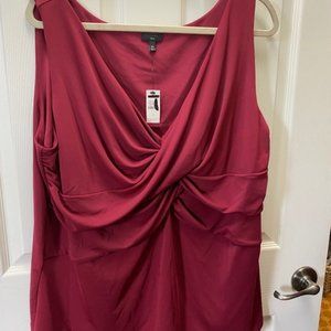 Raspberry Crossover Camisole by Talbot's; women's plus size 3x; new with tags